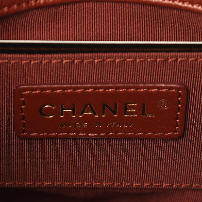 Chanel Wool Lambskin Quilted Paris Hamburg Charms Bucket Bag Dark Navy 8 of 9