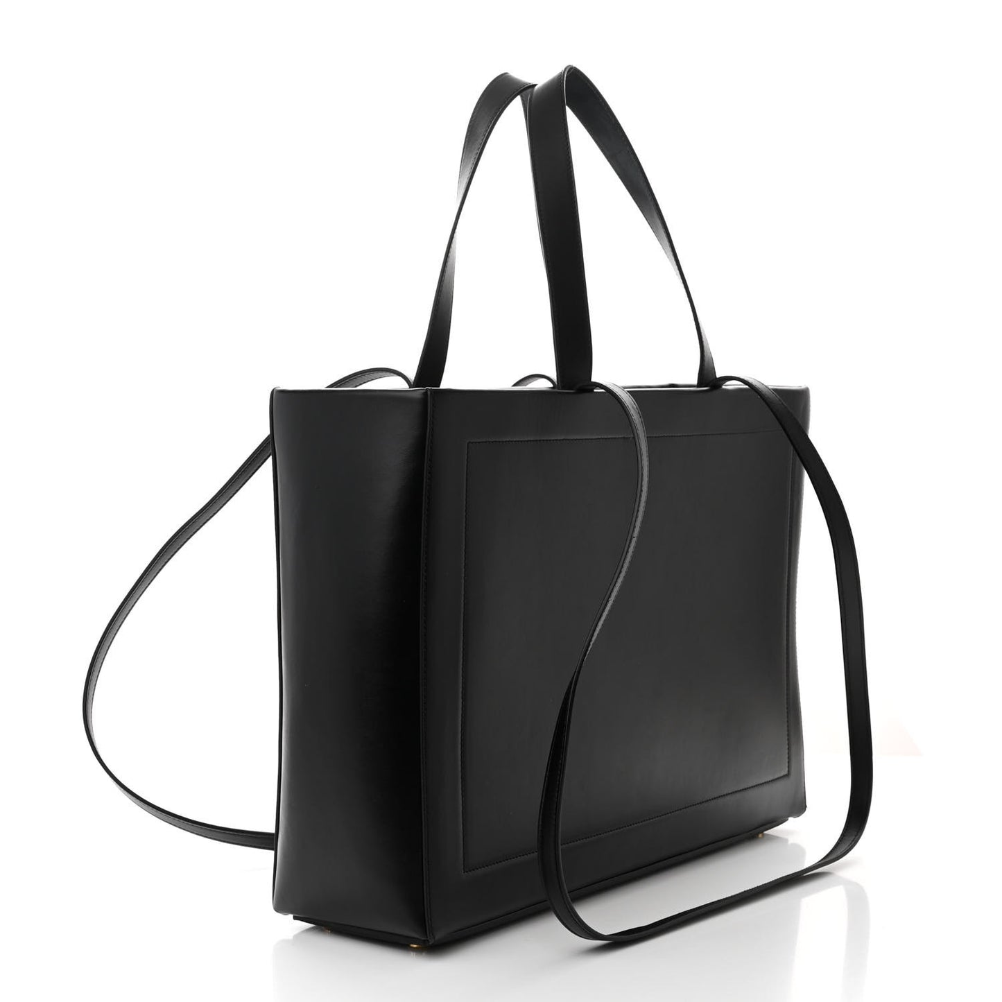 Smooth Calfskin Le Cabas Neve Tote Black
