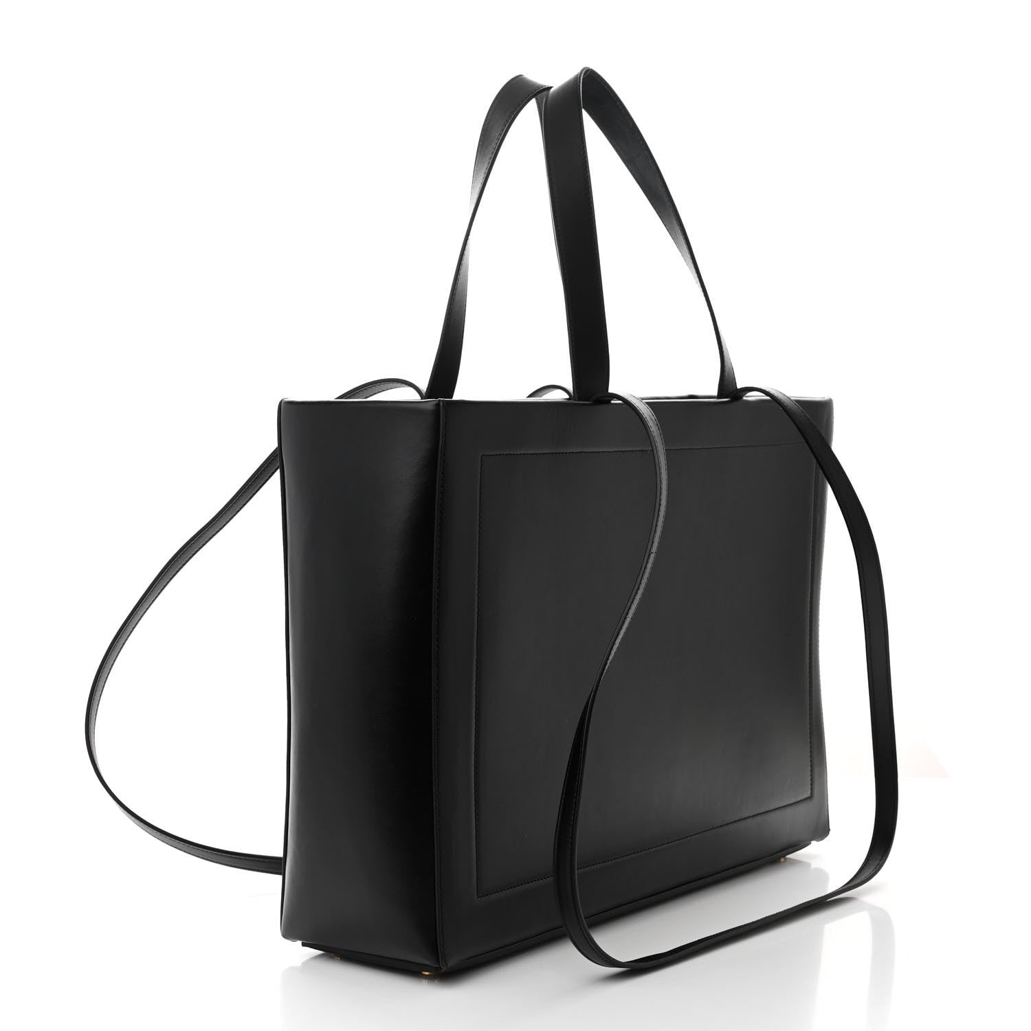 Jacquemus Smooth Calfskin Le Cabas Neve Tote Black 3 of 12