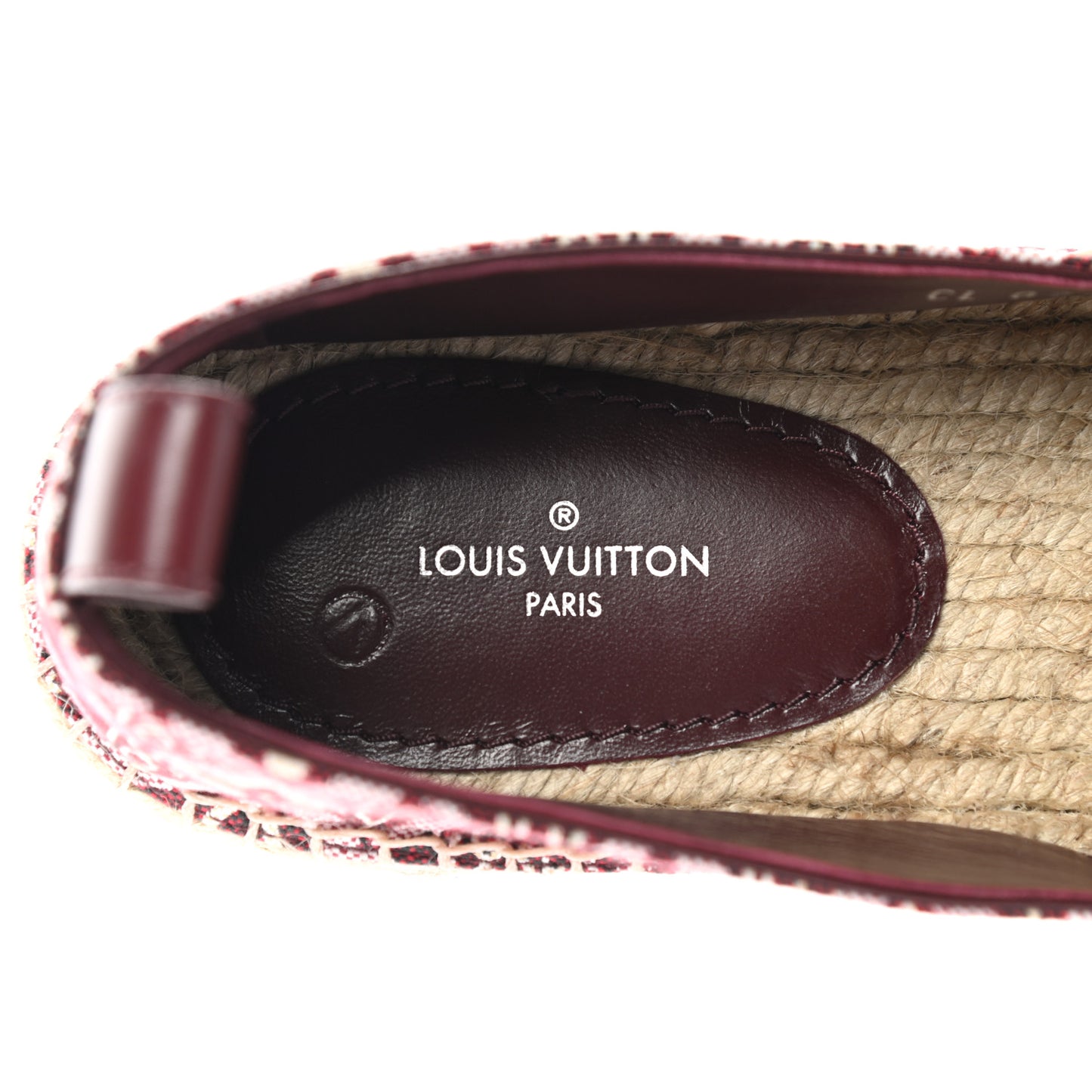 Jacquard Since 1854 Starboard Espadrille Flats 37.5 Bordeaux