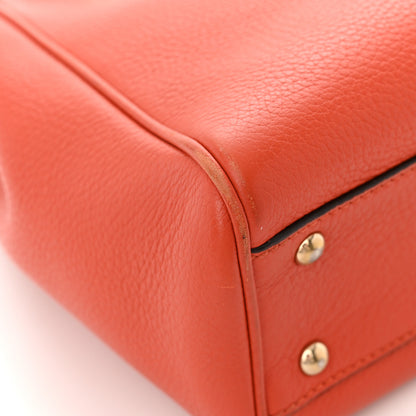 Gucci Calfskin Mini Bamboo Shopper Tote Dark Orange 15 of 15