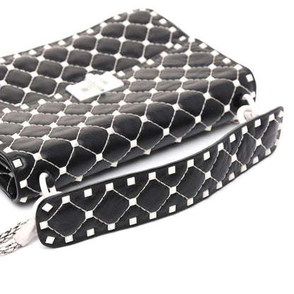 Valentino Garavani Lambskin Medium Free Rockstud Spike Shoulder Bag Black 22 of 23