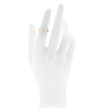 Cartier 18K Pink Yellow White Gold Diamond .36ct Pear Cut Trinity Engagement Ring 2 of 7