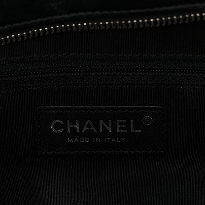 Chanel Calfskin Quilted Feather Weight Bowling Bag Black 6 of 11
