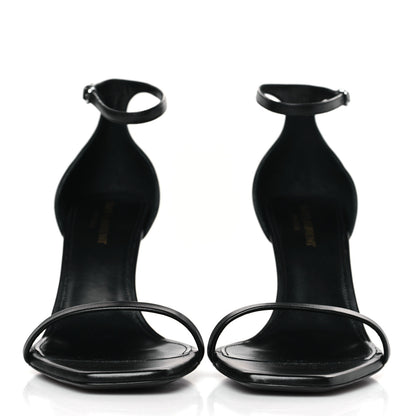 Saint Laurent Calfskin Opyum 85 Sandals 39 Black Silver 2 of 9
