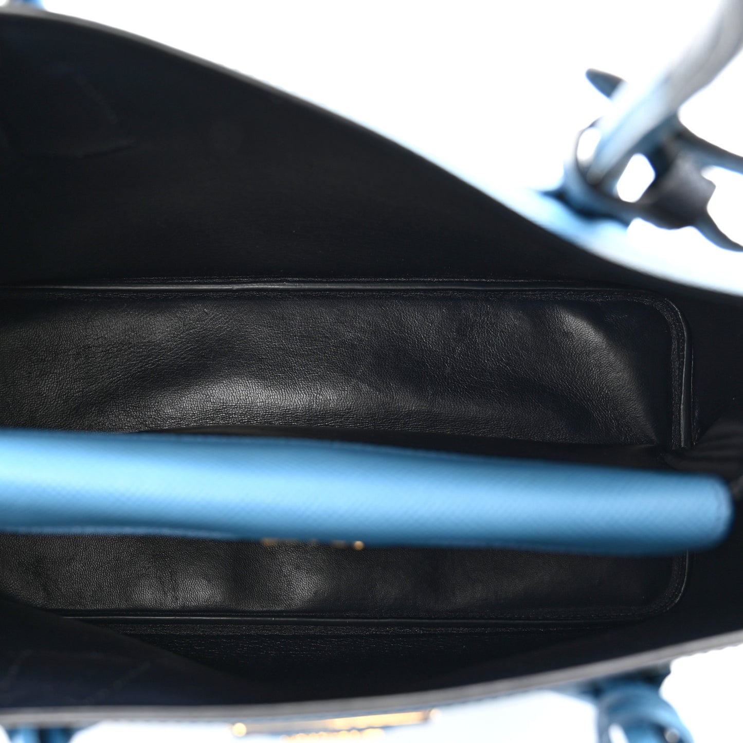 Saffiano Cuir Bi-Color Medium Double Bag Mare Baltico