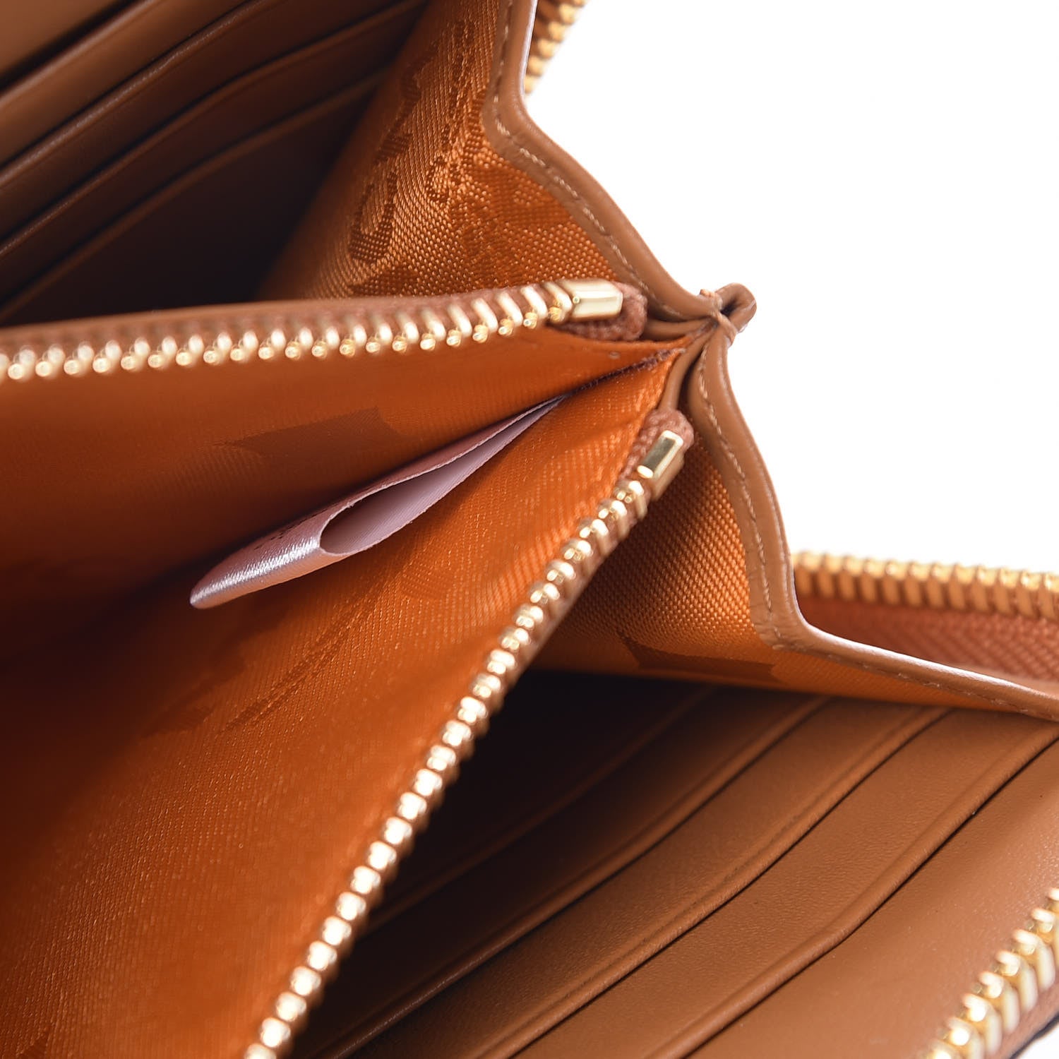 MCM Visetos Double Zip Around Organizer Wallet Cognac 8 of 10