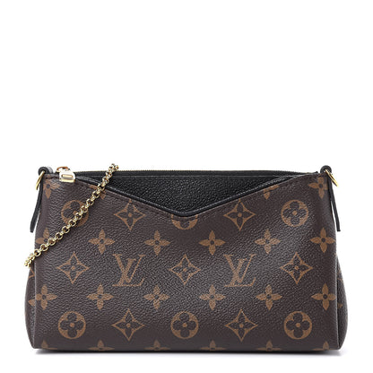 Louis Vuitton Monogram Pallas Clutch Black 1 of 10
