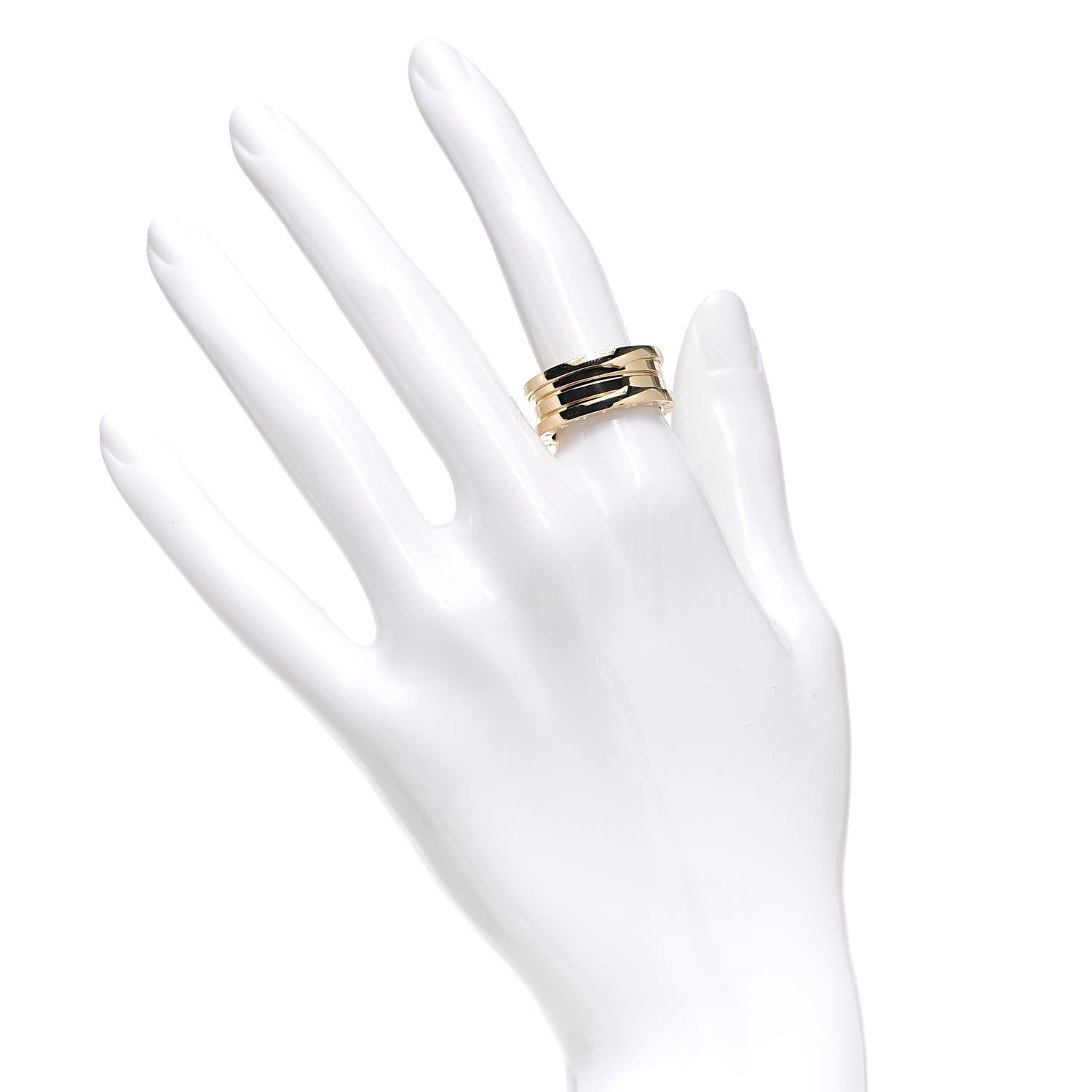 Bulgari 18K Yellow Gold B.Zero1 Three-Band Ring 53 6.25 2 of 6