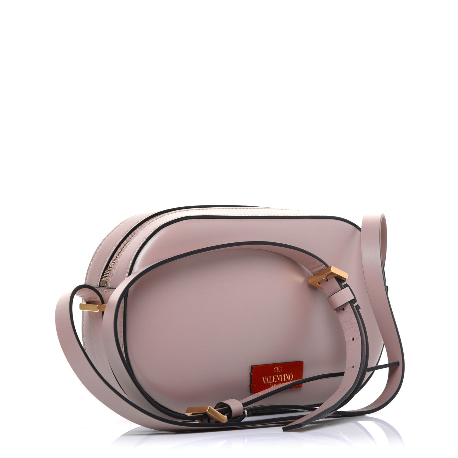 Valentino Garavani Calfskin VLogo Walk Crossbody Poudre 3 of 13
