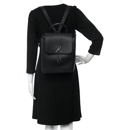 Louis Vuitton Calfskin Lockme Backpack Black 2 of 12