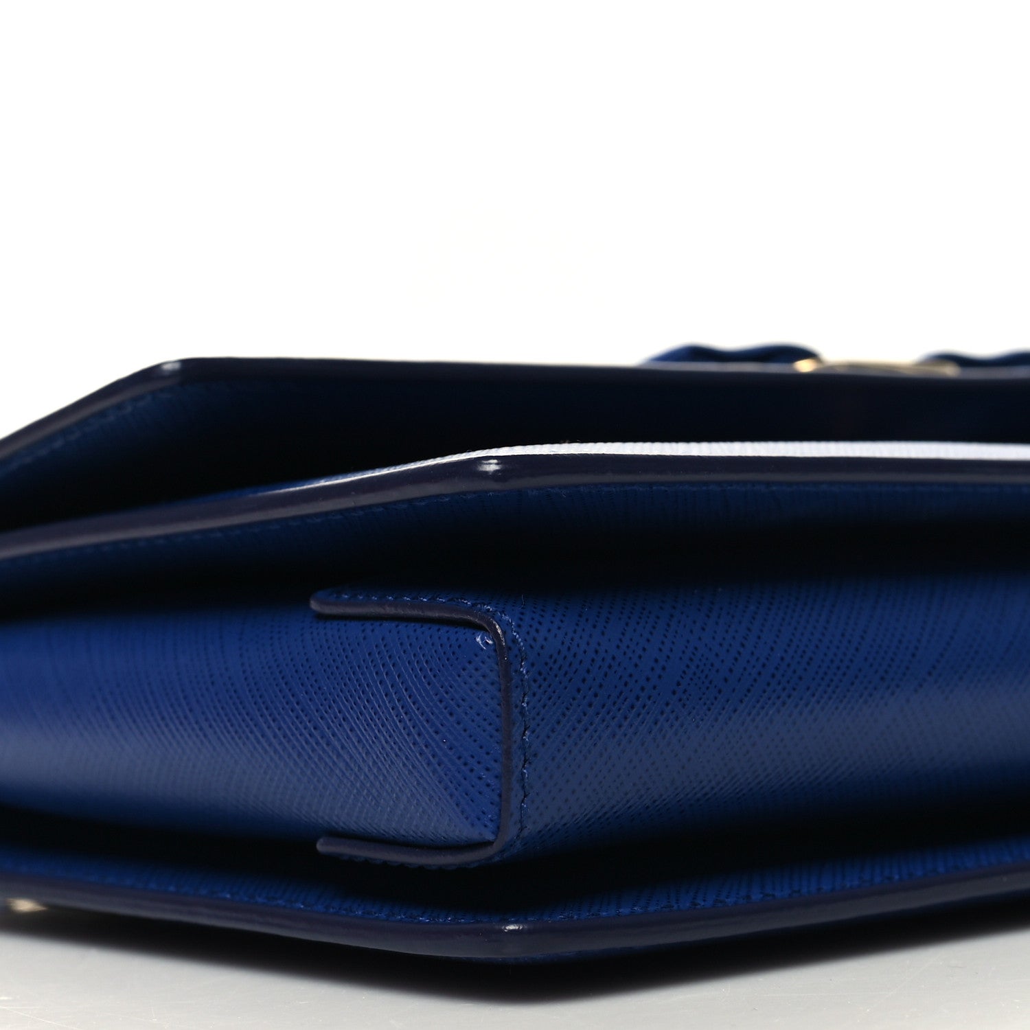 Salvatore Ferragamo Printed Calfskin Ginny Shoulder Bag Blue 9 of 11