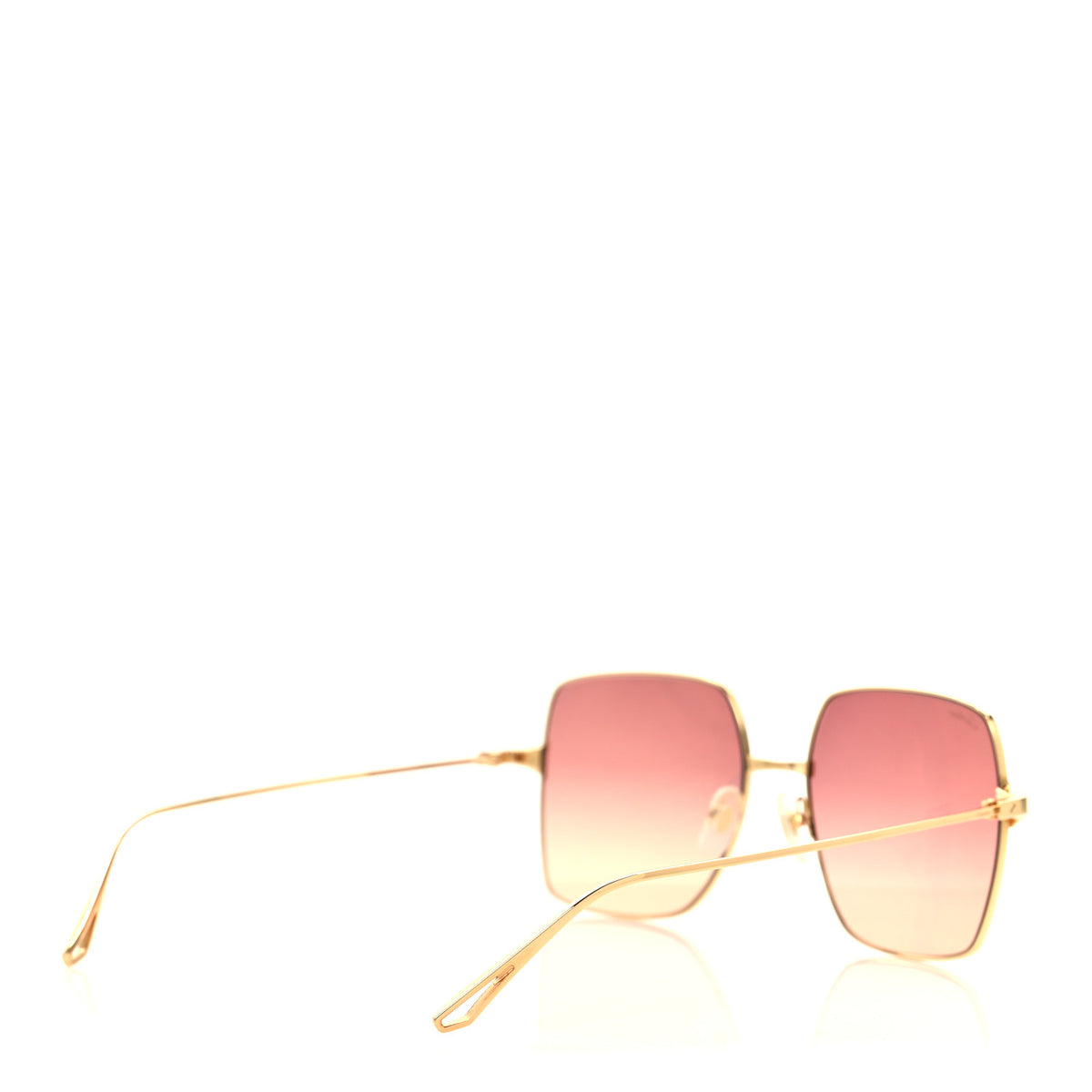 Metal Santos De Cartier Square Sunglasses CT0297S Gold