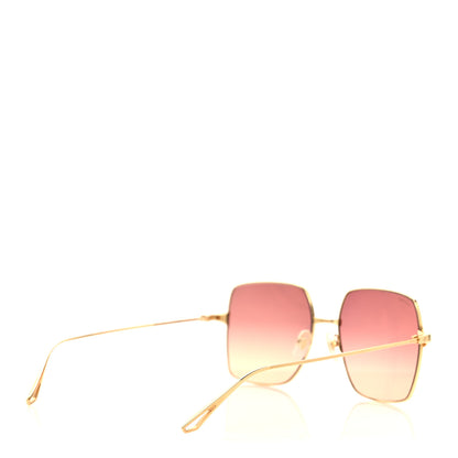Cartier Metal Santos De Cartier Square Sunglasses CT0297S Gold 4 of 7