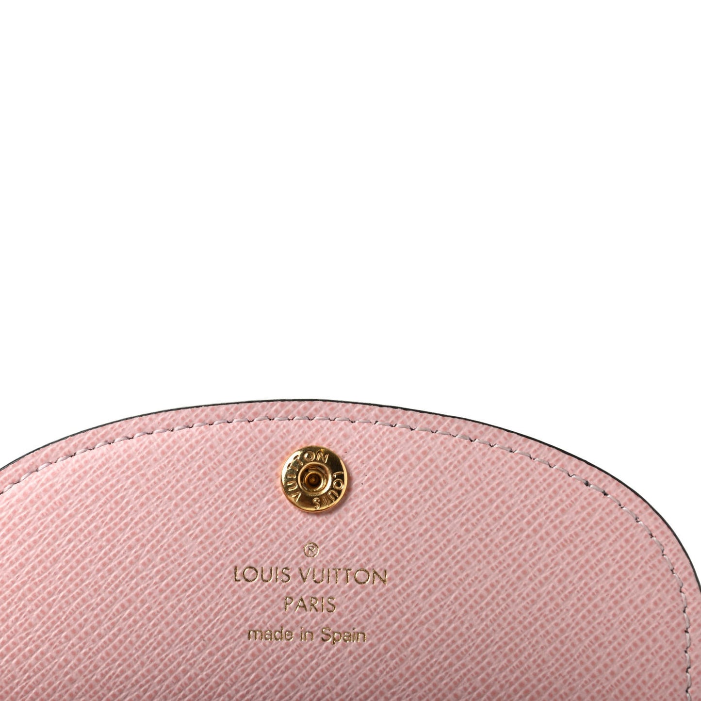 Damier Ebene Rosalie Coin Purse Rose Ballerine