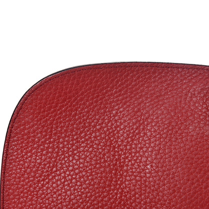Gucci Pebbled Calfskin Medium Soho Flap Crossbody Tabasco Red 12 of 24
