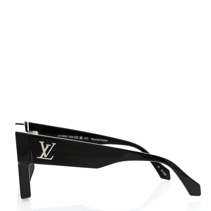 Louis Vuitton Acetate Swarovski Crystal Cyclone Sunglasses Z1790W Black 3 of 7