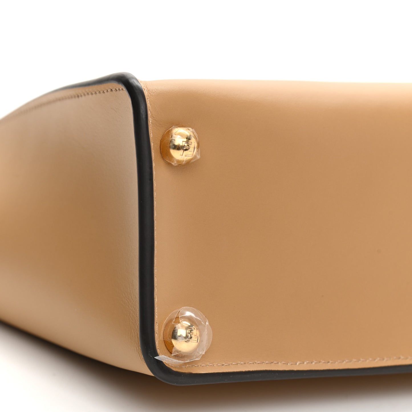 Vitello King Small Fendi Way Tote Miele Scuro