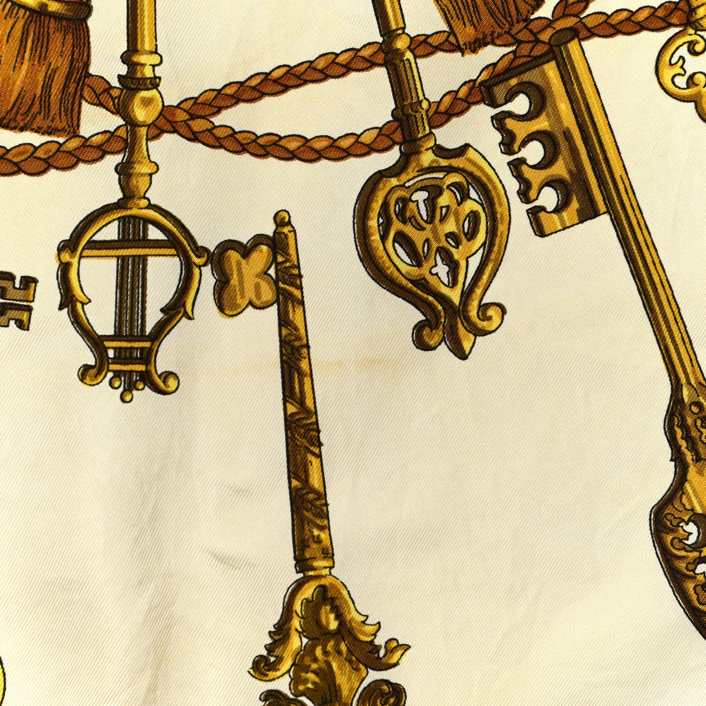 Silk Keys Les Cles Scarf 90