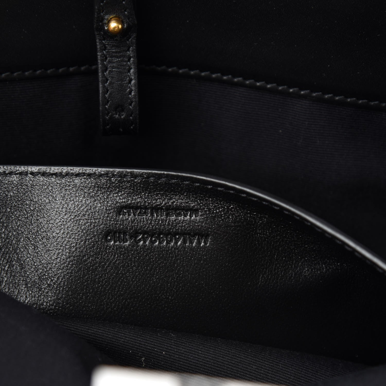 Saint Laurent Calfskin Raffia Medium Shopper Tote Black 9 of 15