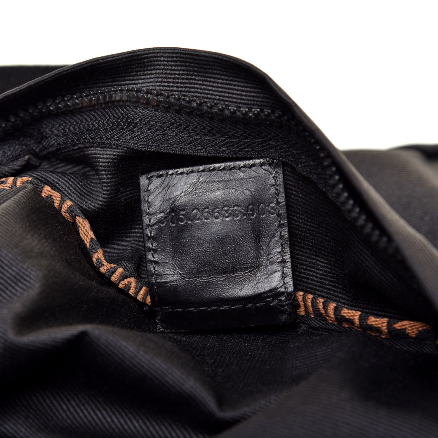 Fendi Nylon Roma 1925 Shoulder Bag Black 9 of 9