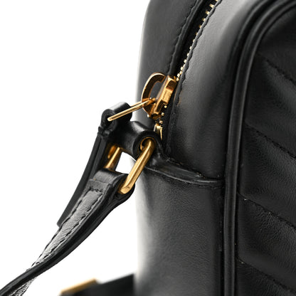 Saint Laurent Calfskin Matelasse Monogram Lou Camera Bag Black 13 of 17