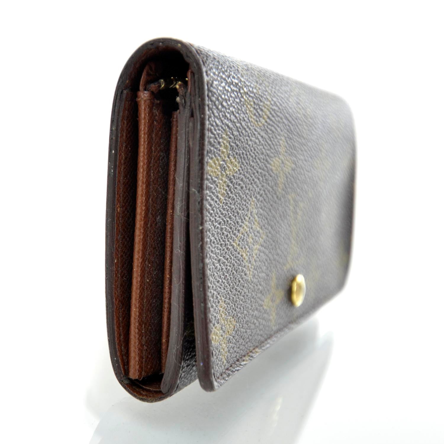 Louis Vuitton Monogram Porte-Monnaie Tresor Wallet 3 of 8