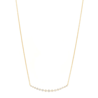 Anita Ko 18K Yellow Gold Diamond Large Crescent Necklace 1 of 5