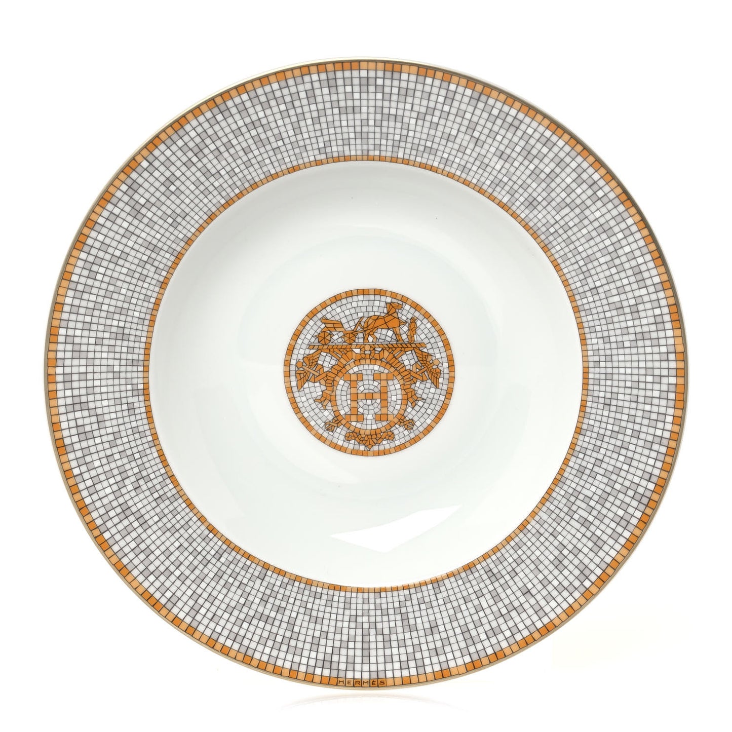 Porcelain Mosaique Au 24 Soup Bowl Gold