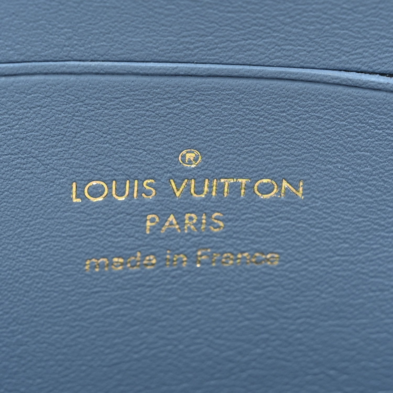 Louis Vuitton Embroidered Monogram Denim New Wave Zipped Pochette Blue 6 of 10