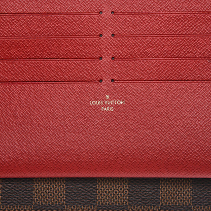 Louis Vuitton Damier Ebene Pochette Felicie Chain Wallet 8 of 9