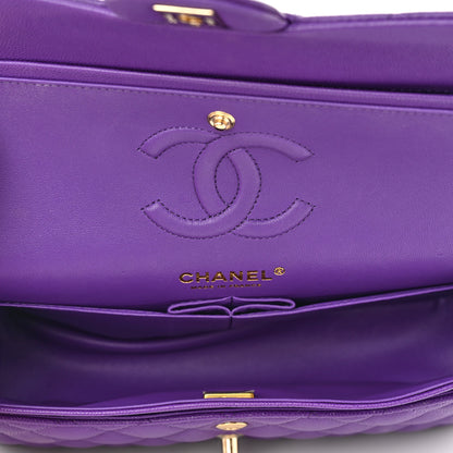 Chanel Caviar Quilted Small Double Flap Dark Purple 5 of 10