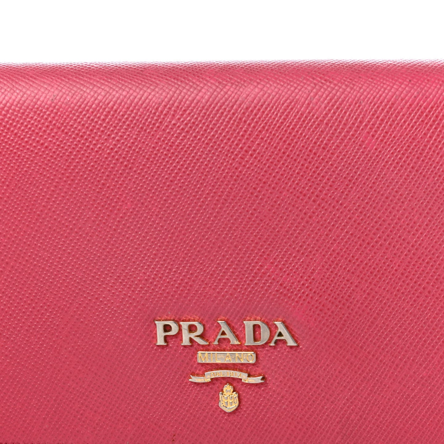 Saffiano Metal Continental Flap Wallet Peonia