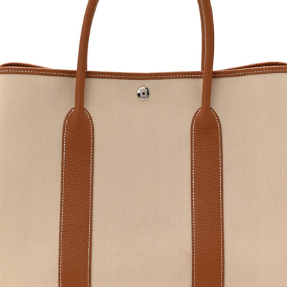 Hermes Grand Chevron Weave Negonda Garden Party 36 MM Craie Gold 8 of 15