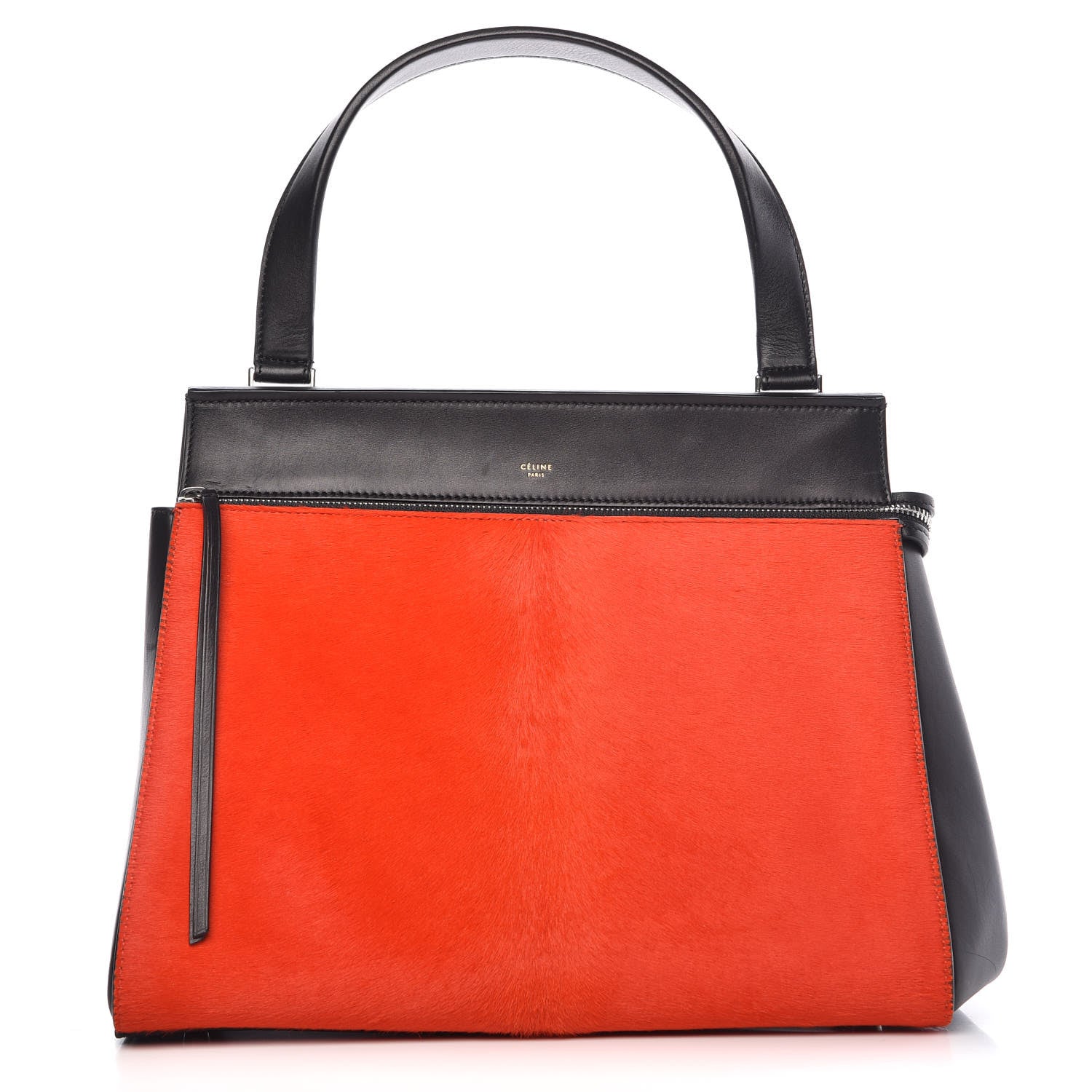 Celine Pony Hair Medium Edge Shoulder Bag Vermillion 1 of 13