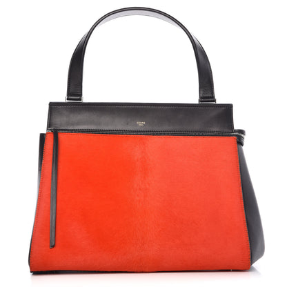 Celine Pony Hair Medium Edge Shoulder Bag Vermillion 1 of 13
