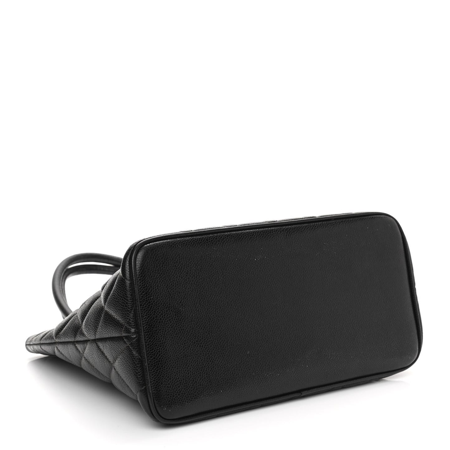 Caviar Quilted Medallion Tote Black