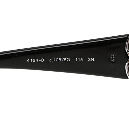 Chanel Swarovski Crystal Camellia CC Sunglasses 4164-B Black 5 of 7