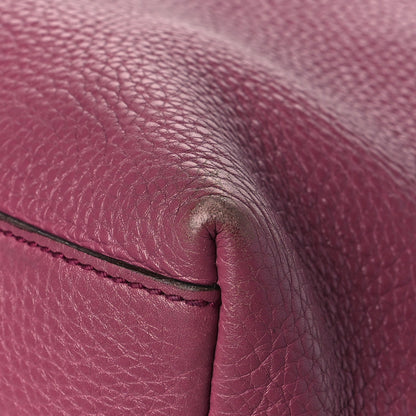 Gucci Pebbled Calfskin Medium Soho Chain Shoulder Bag Peonia Flower 12 of 15