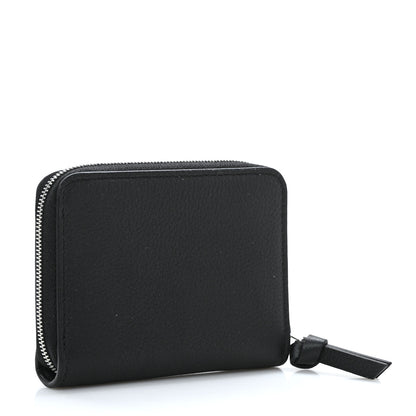 Louis Vuitton Calfskin Lockme Zippy Coin Purse Black 3 of 6