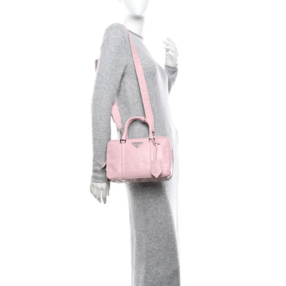 Prada Nappa Antique Medium Re-Edition 2001 Two Handle Bag Alabastro 2 of 16