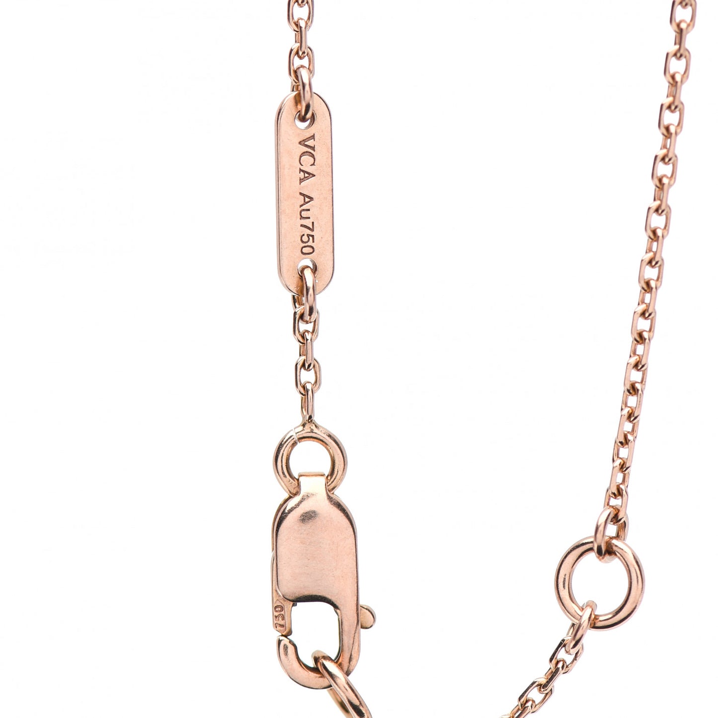 18K Rose Gold Carnelian Sweet Alhambra Heart Bracelet