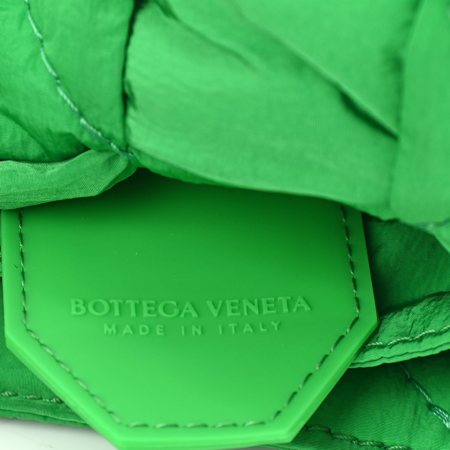 Nylon Intrecciato Padded Tech Candy Cassette Bag Parakeet