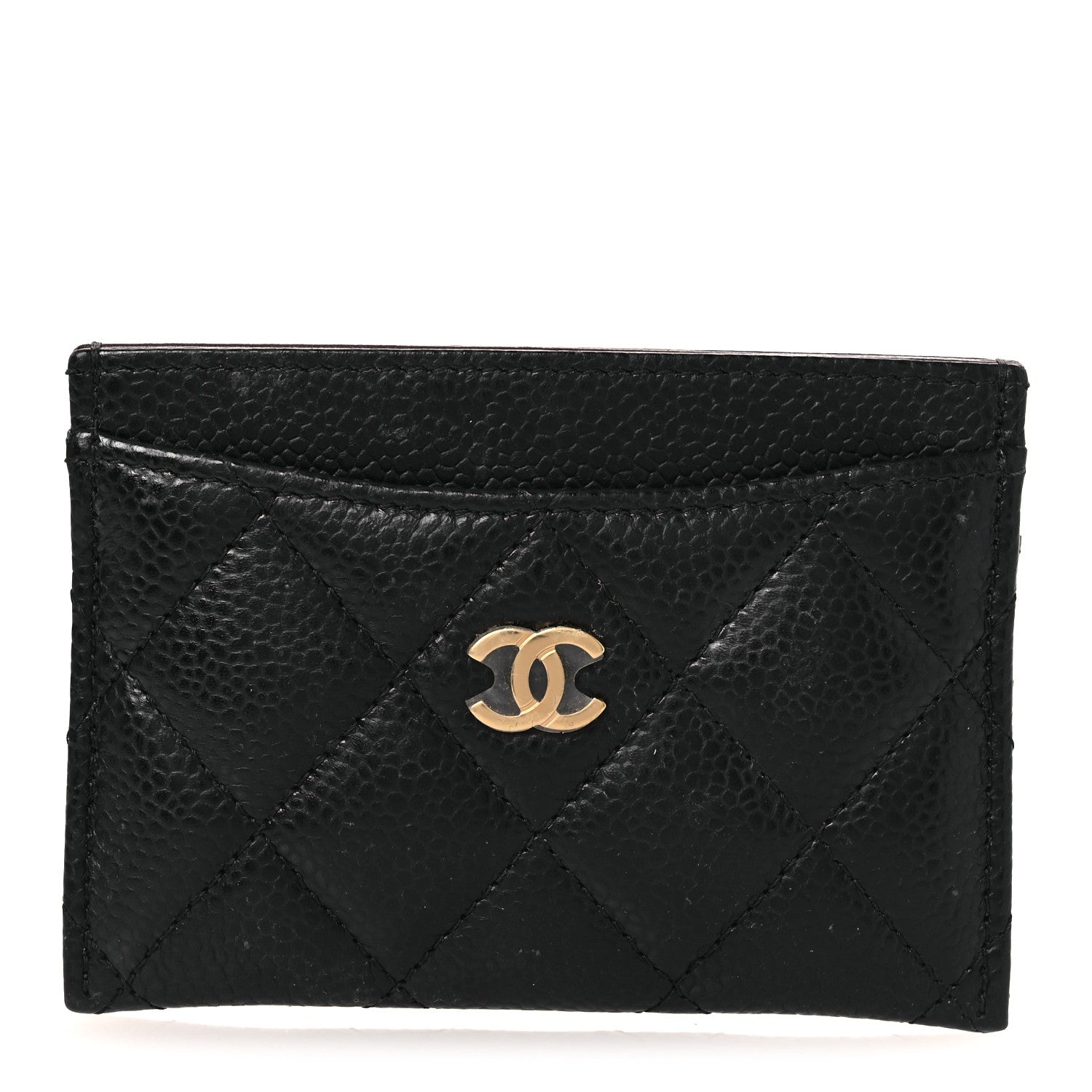 Chanel Caviar Quilted Card Holder Black 1 of 10