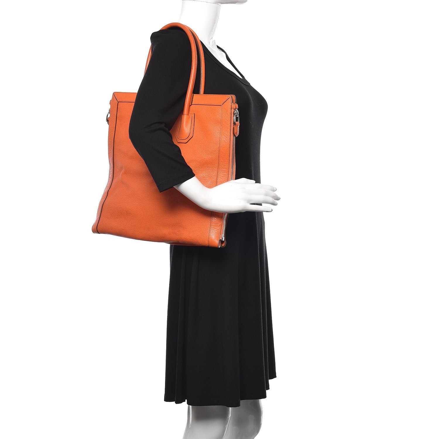 Givenchy Grained Goatskin Antigona Zippered Tote Orange 2 of 44