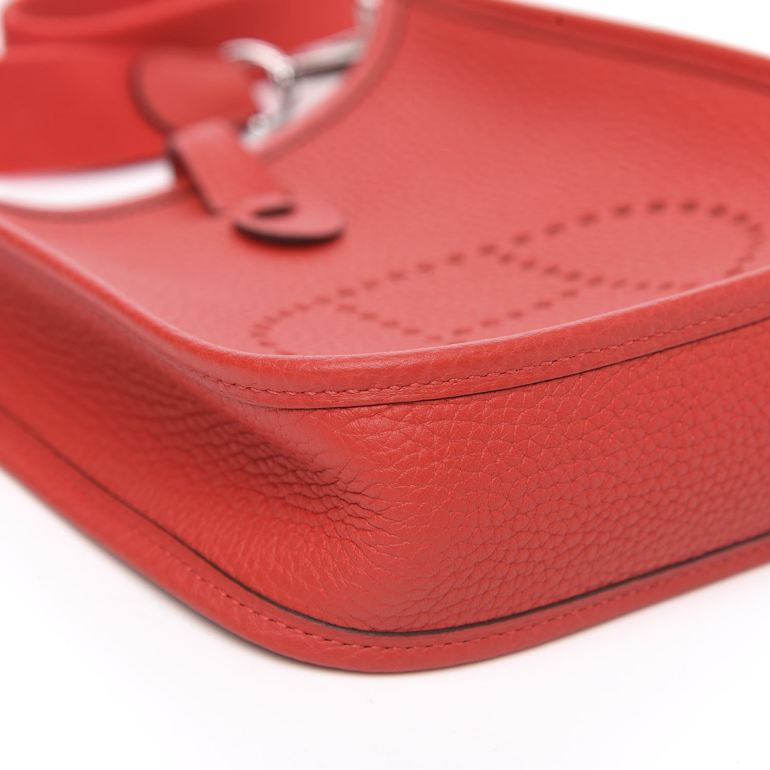 Hermes Taurillon Clemence Evelyne TPM Rouge Tomate 8 of 10