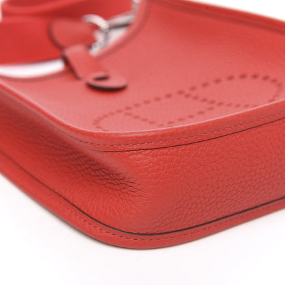 Hermes Taurillon Clemence Evelyne TPM Rouge Tomate 8 of 10