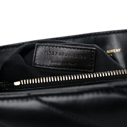 Saint Laurent Calfskin Y Quilted Monogram Medium Loulou Chain Satchel Black 8 of 14