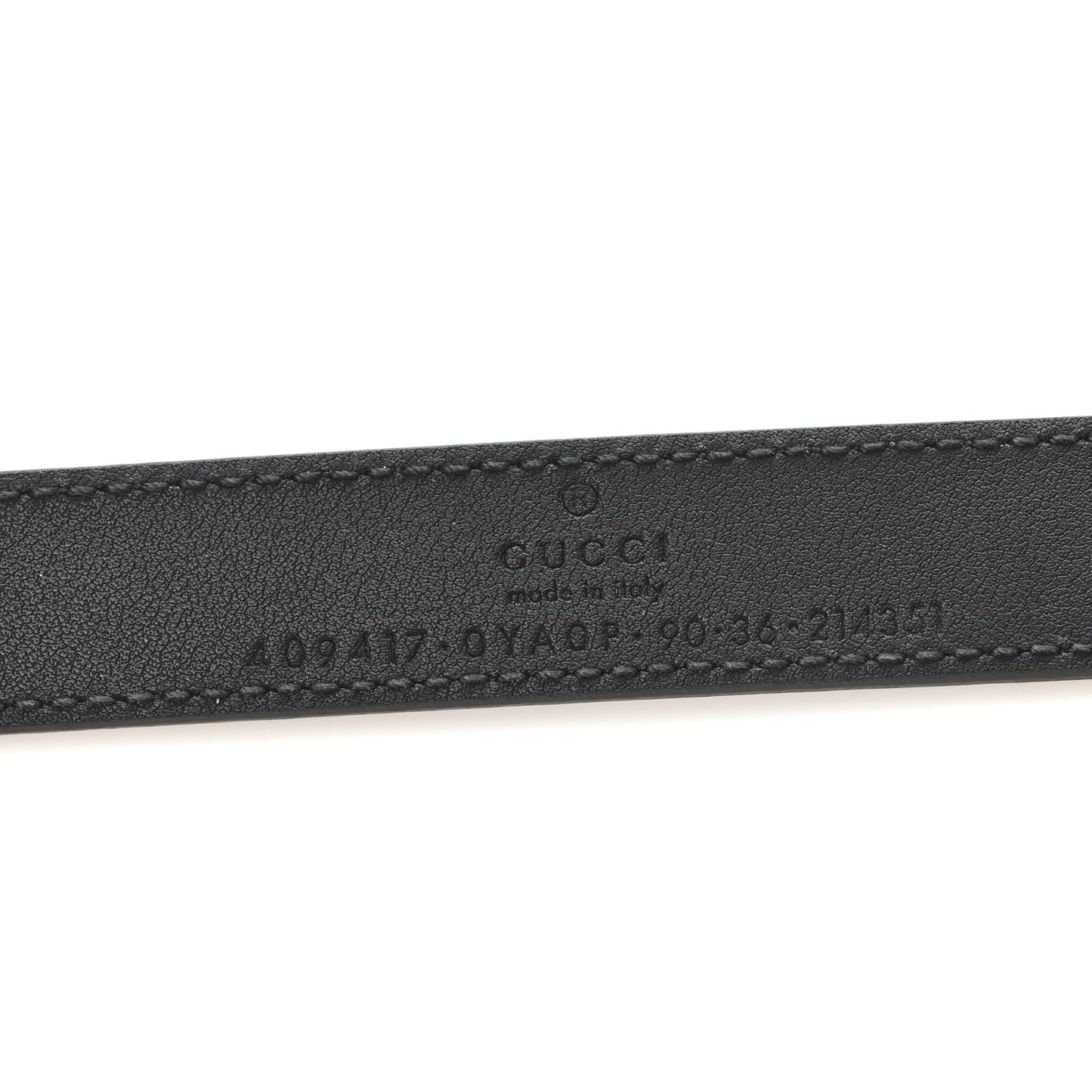 Calfskin Double G 20mm Belt 90 36 Black