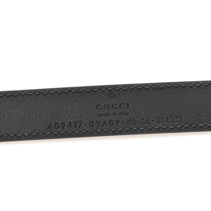 Gucci Calfskin Double G 20mm Belt 90 36 Black 3 of 4
